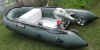450AR green cooler & outboard  stern profile.jpg (230952 bytes)
