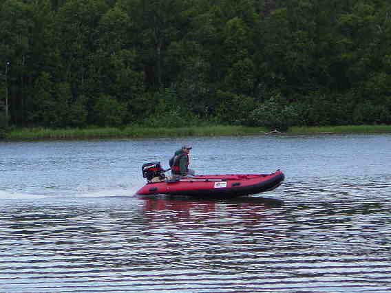 Alaskan Jet Ranger Inflatable Jet Boat, Built for a 25HP Jet outboard 